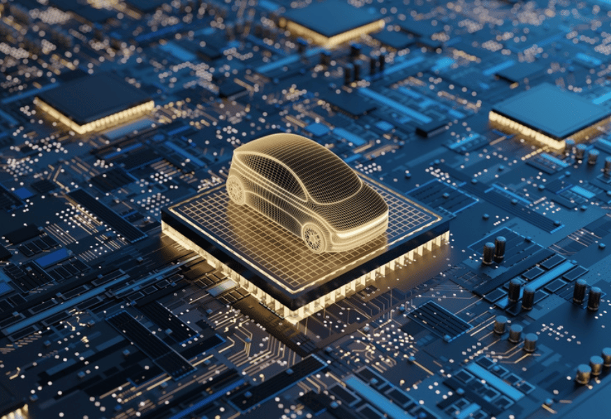 車載用の半導体のイメージ